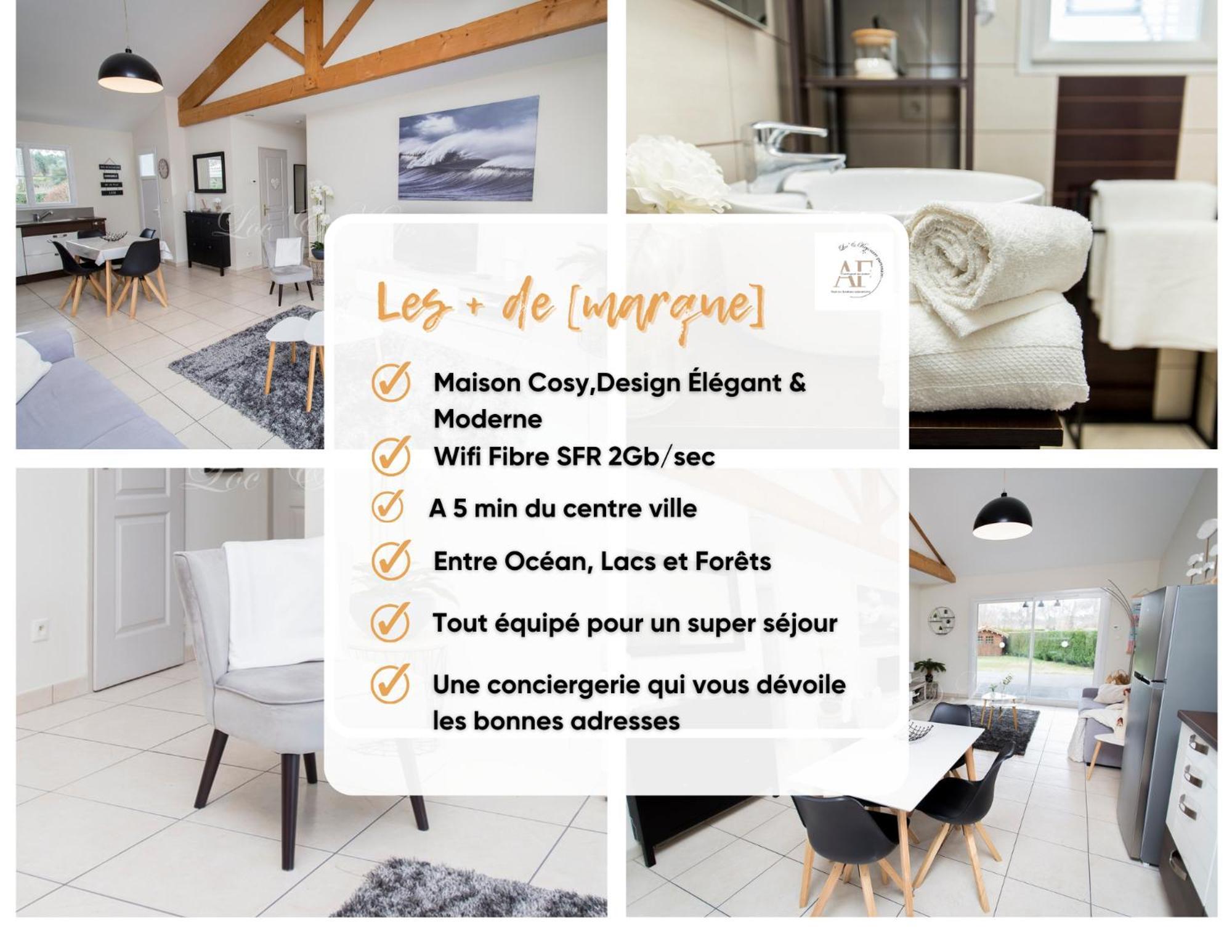 Ravissante Maison Cosy 4* Biscarrosse Proche Lac Eksteriør billede